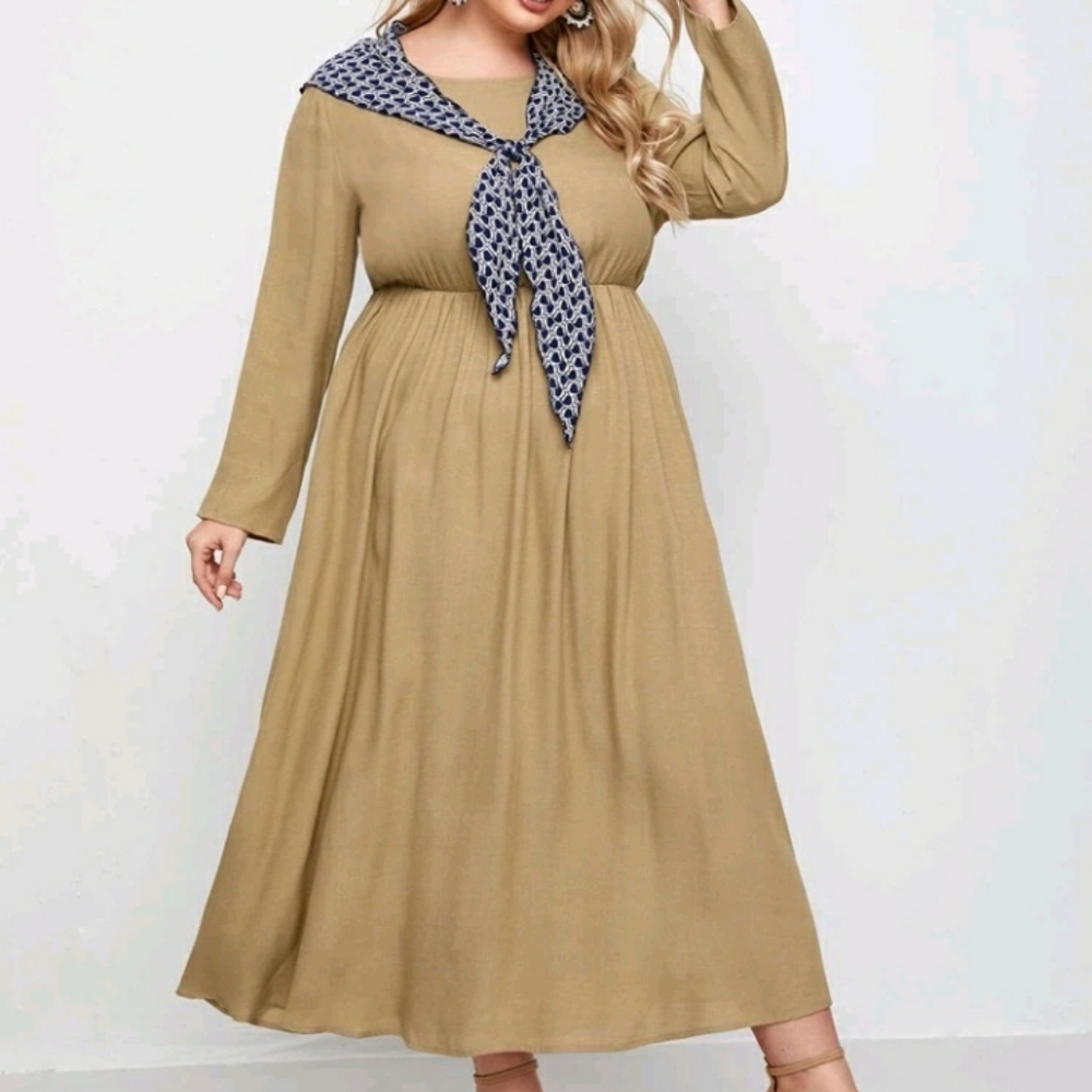NEW Plus Sailor Collar Dress - Picture 2 of 8